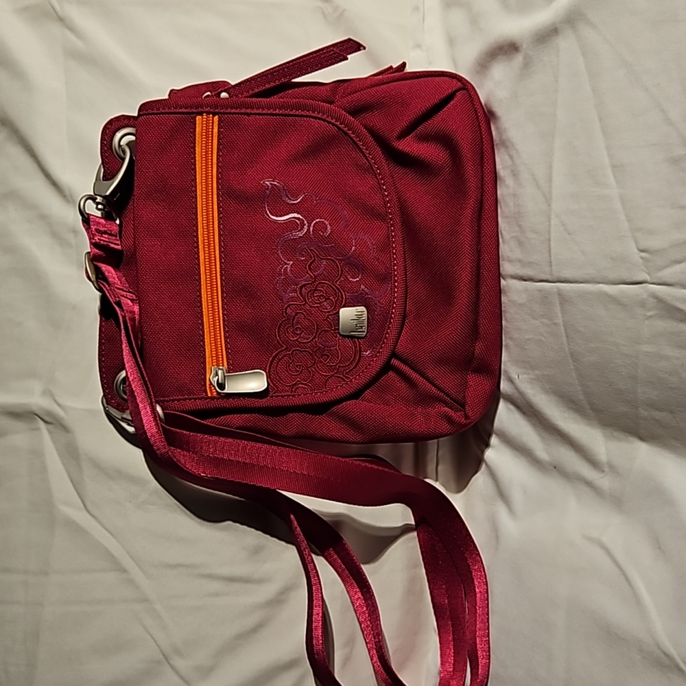 Haiku canvas pink cross body bag